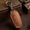 Genuine Leather Auto Intelligent Key Fob Cover Case Fit For Byd Atto 3 Atto3 Dm Tang Song Dm-I Max Pro Qin Pro Yuan Ev Dolphin ,4 Bottons