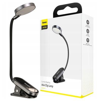 Schreibtischlampe Comfort Reading, Mit Clip (Grau)