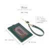 Lizdays Pass Case with Holds 2 IC Includes Extendable Reel Suitable for Men and Women Reel, Cards, Strap, (Green)