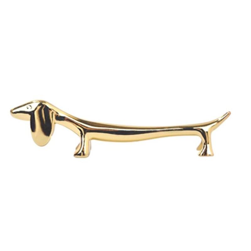 Dachshund Spoon Rest Gold X 2 Stainless Steel Spoon Rest W1C673B