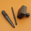 3Pcs/Set DIY Leather Edge Burnishing Tool Purple Sandalwood Burnisher Stick for Leathercraft Polishing