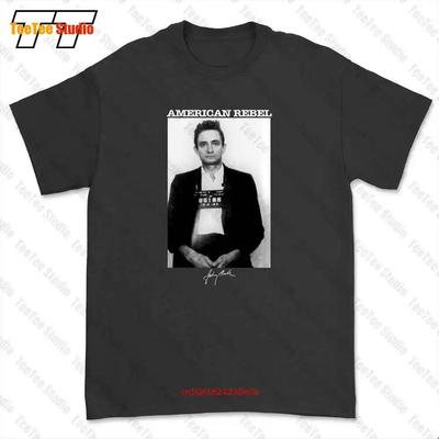 Johnny Cash American Rebel Mug Shot Tshirt Tee IAHZ