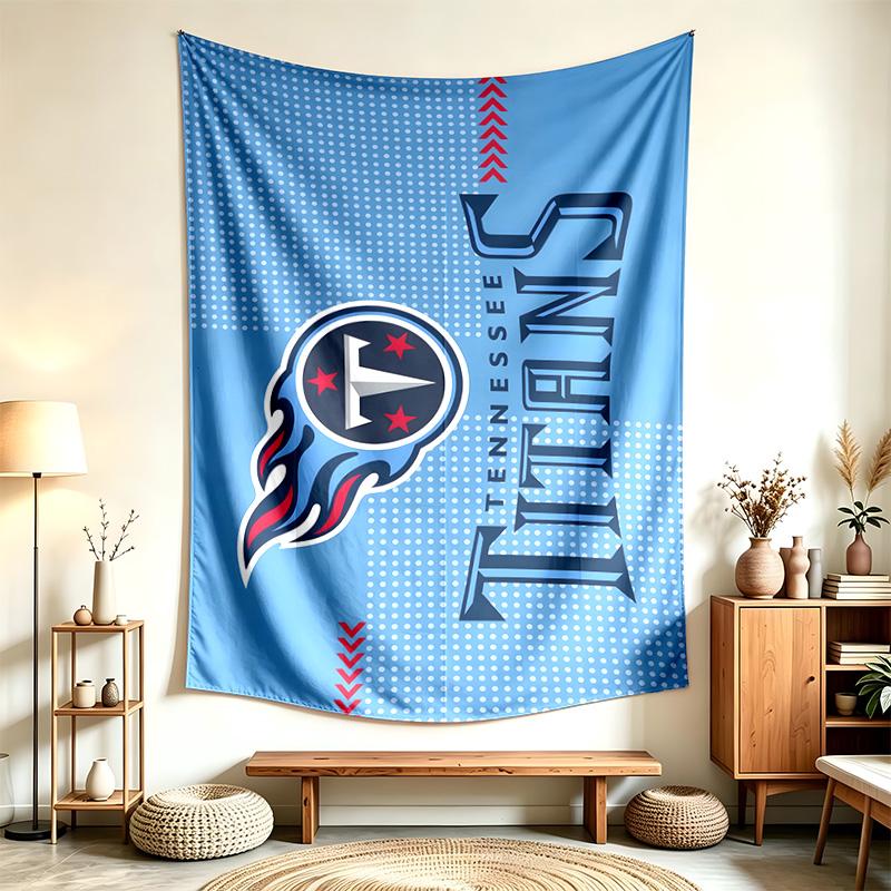 Tennessee Titans (14) Tapestry Suitable For Decorating Homes Dorms And Bedrooms Soft To The Touch And A Perfect Gift For Friends And Family