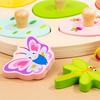 Educational Wood Dinosaur Jigsaw Wooden Peg Toddler Puzzles Animal Domino Puzzle Toy  Kids Toys