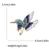 Enamel Bird Brooch for Women Unisex Rhinestone Swallow Pin Sparrow Badge Banquet Party Backpack Gifts Jewelry Accessories