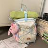 Schoolbag Vintage Japanese Boy Backpack Personalized Splicing Large Capacity Children's Outdoor Travel Mountaineering Backpack Parent-child School Bag