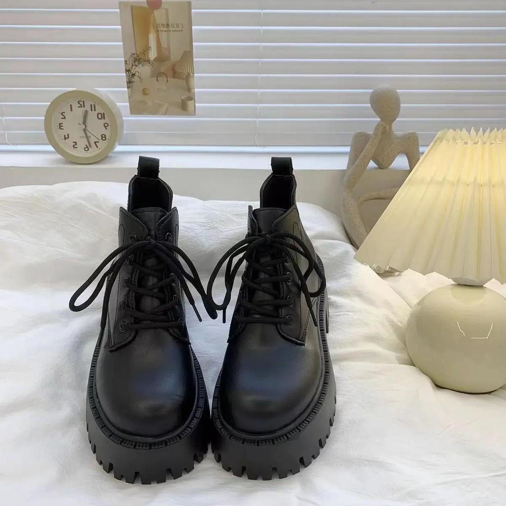 Women Boots Autumn Winter new Round Toe Thick Sole Fashion Shoes for Women Solid Color Elegant Comfortable Fashion Boots Women