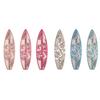 3Pcs/Set Wooden Hibiscus Surfboard Wall Decoration Farmhouse Rustic Surfboard Wall Art Home Bedroom Living Room Bathroom Wall Decorative Sign