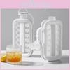 Modernt Enkelt Silikon Iskubform och Kannset 2-i-1 Vikbar Design 1000-1400ml