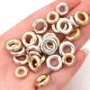 50-100pcs/lot 4/6mm CCB Spacer Beads Round Ring Beads Big Hole Loose Beads For Jewelry Making DIY Necklace Bracelet Accessories