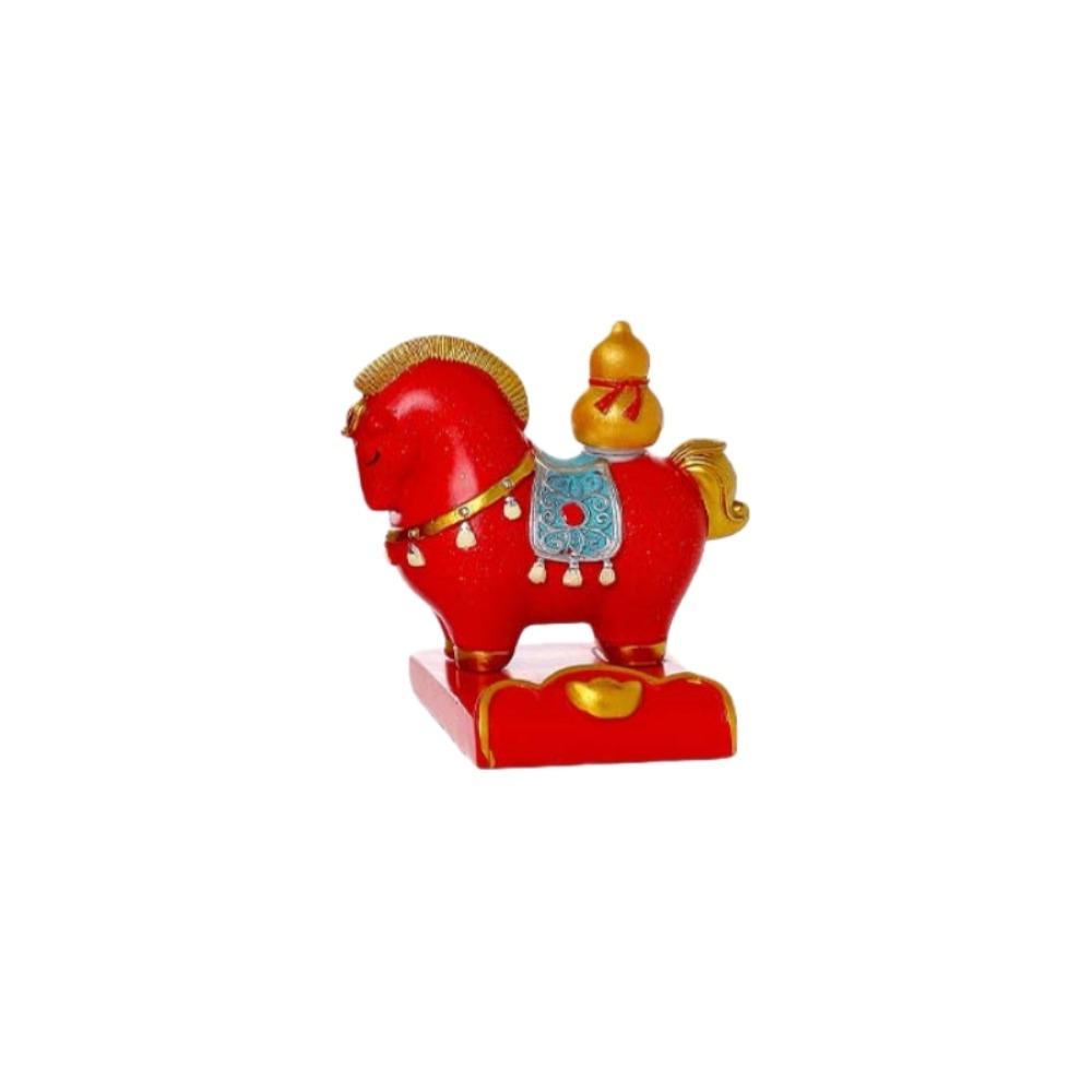 Year of The Horse 2026 Horse Year Figurines Mobile Phone Stand  Home Party Decor