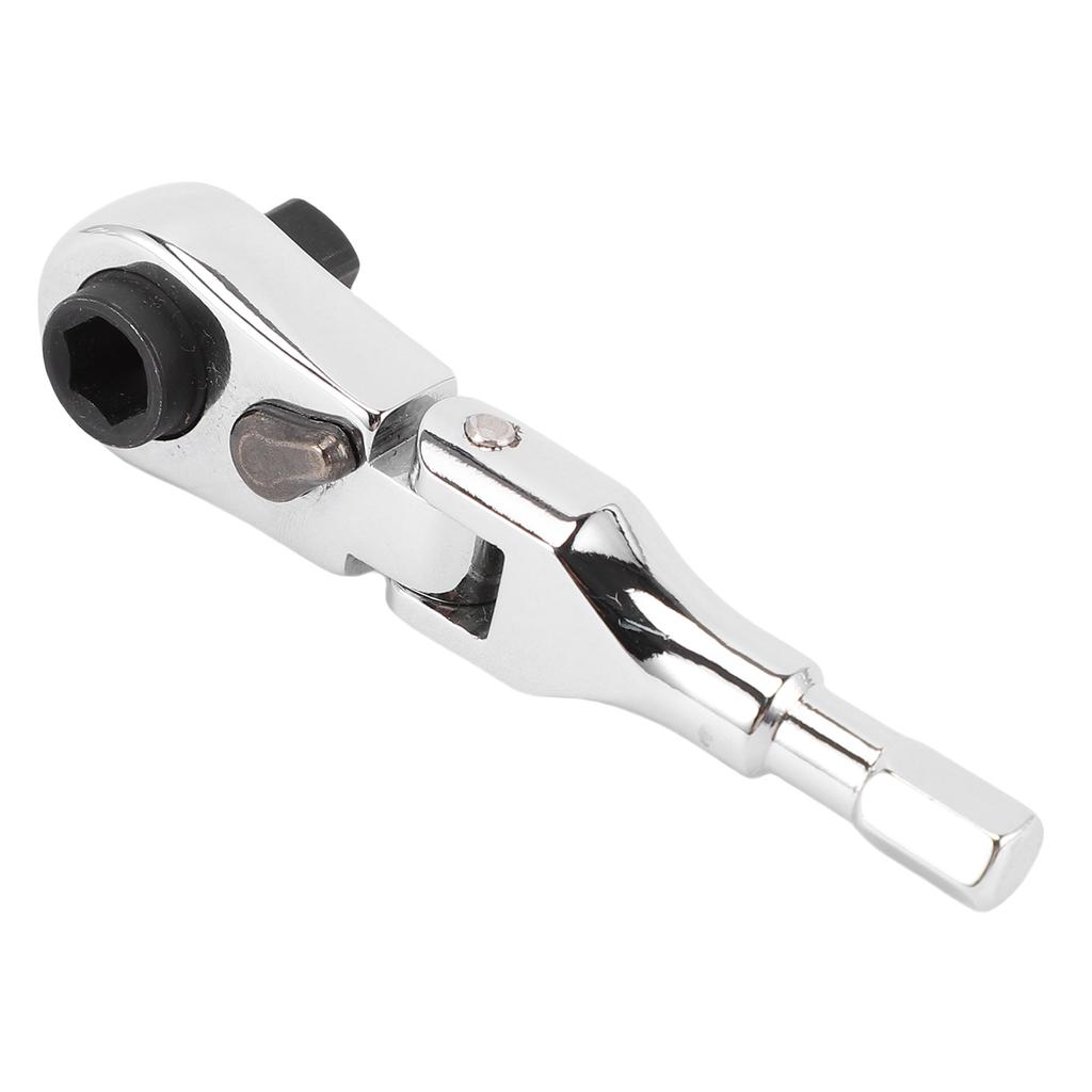 Manual Ratchet Wrench 1 4 Inch Hex Hole Bidirectional Ratchet Spanner 72 Tooth 180 Degree Rotating Head