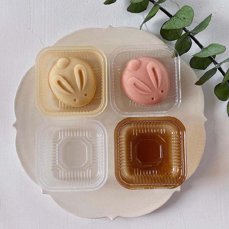 Rabbit Shape Stamps Moon Cake Moulds for Mid-Autumn Festival DIY Baking Mooncake