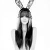 Sexy Lingerie Sexy Uniform Seduction Lace Veil Eye Mask Rabbit Ears Headband Versatile Accessories