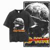 ZG Cool Printed Cotton Acid Washed Exclusive Graphic Unisex T Shirt Cool Vintage Streetwear Men Tshirts Big Size Tee for Men