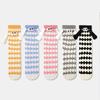 1Pair Magnetic Skin-friendly Big Eyes Dopamine Hand-in-hand Socks Comfortable Plaid Pattern Cartoon Couple Socks Warm Colorful