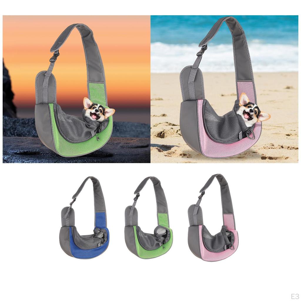 Leichte Haustier-Trageschlinge für kleine Hunde und Katzen - Tragbare Umhängetasche für den Außenbereich