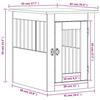 VidaXL Dog Cage Furniture, Dog Kennel with Lockable Door, Dog House, Living Room Side Table, 838310