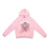 Sp5der Mikina Oversized Bavlněný Pulovr S Pěnovým Potiskem Písmen Unisex Streetwear Mikina Pro Teenagery Dospělé