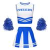 Ensemble d'uniforme de pom-pom girl pour filles Rencontre sportive scolaire Tenue de scène pour la performance d'ouverture