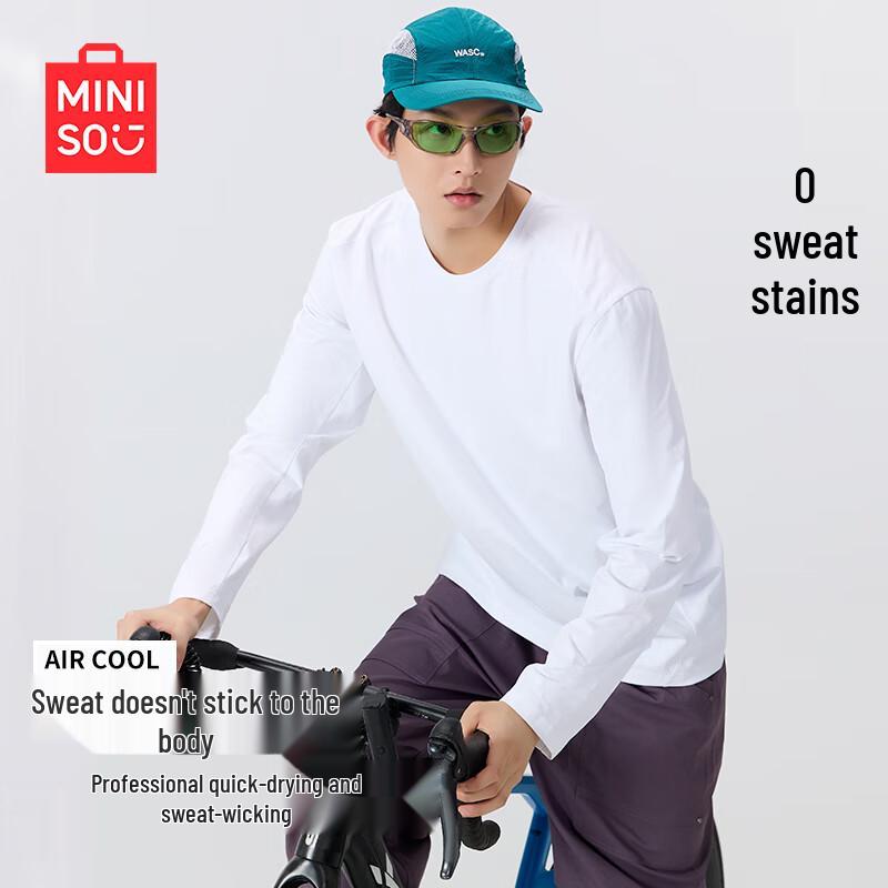 MINISO Men s Quick-Dry Athletic Long-Sleeve T-Shirt 2XL