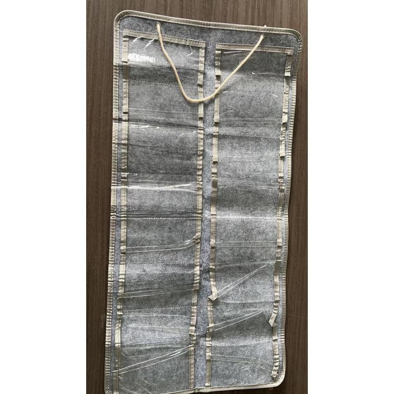 Suporte de Feltro com 16 Compartimentos para Óculos de Sol e Óculos de Grau, Exibição de Armazenamento, Bolsa Suspensa, Bolso de Parede, Caixa Organizadora