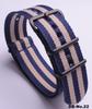 Black Nylon & Canvas Watch Strap with Vacuum-Plated Buckle