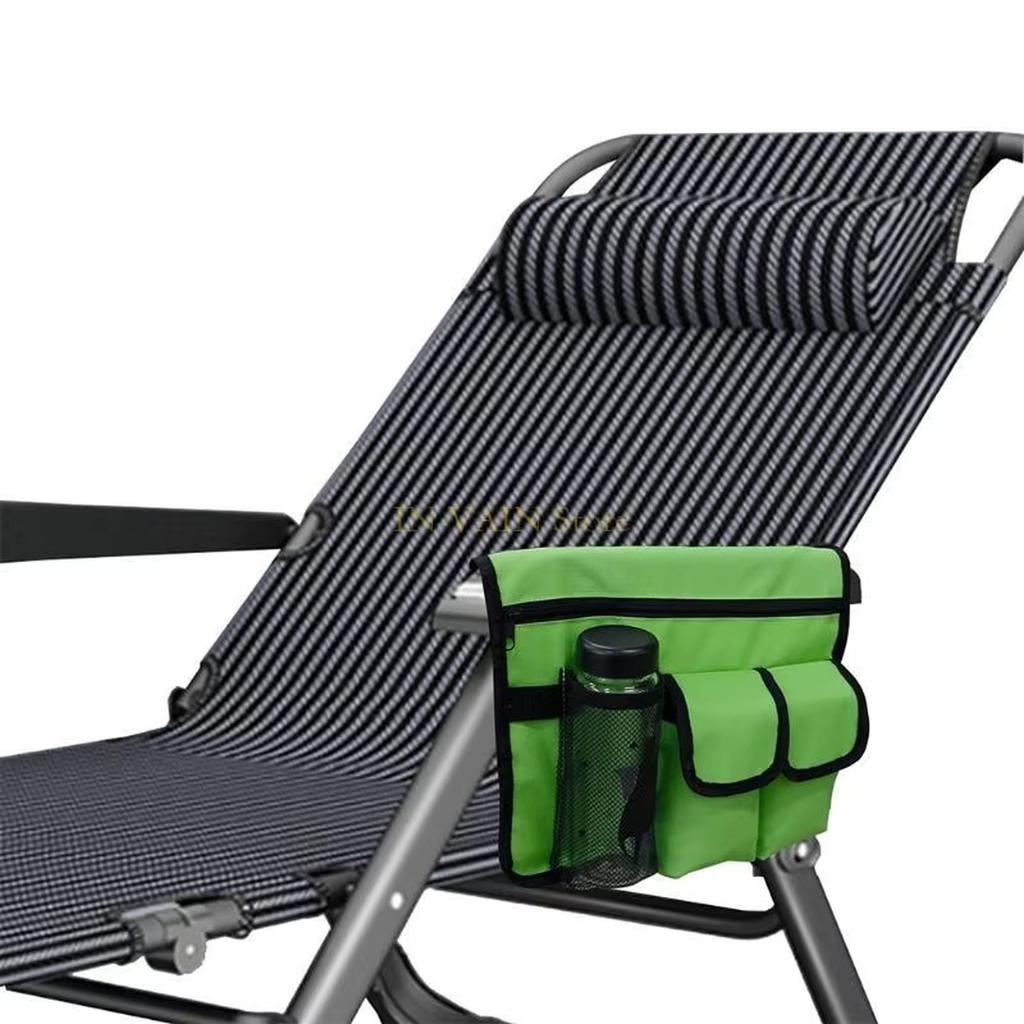 Beach Armrest Side Organizer Wearproof Multifunctional Easy To Clean 600D Oxford Cloth Beach Arm Chair Tote Bag for Travelling