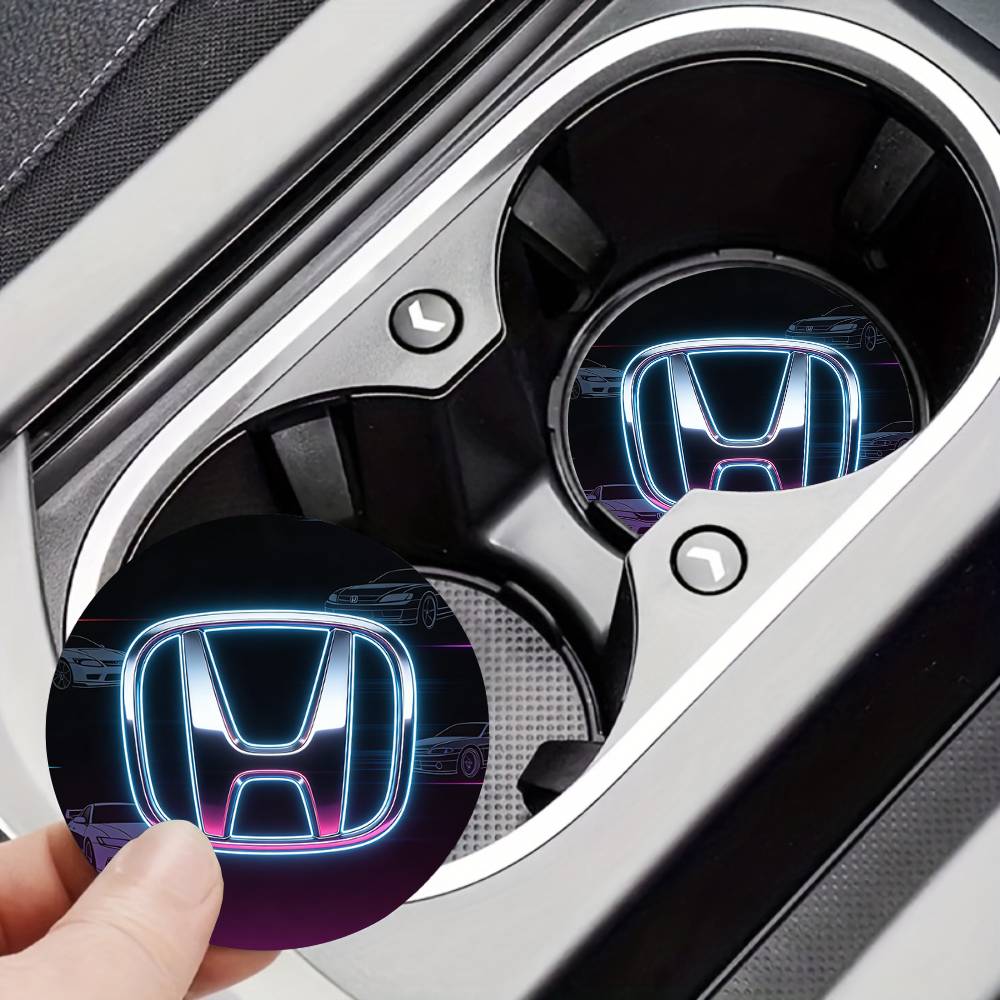 For Honda New Car Cup Holder Anti-Slip Silicone 7cm Insert Coaster Mat Universal Car Accessories Black Fit Most Cars