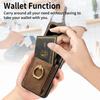 Magnetic Ring Holder Card Solt Vintage Leather Wallet Folding Case for Samsung Galaxy Z Flip 7 FE 6 5 4 5G Flip5 Bag Phone Cover