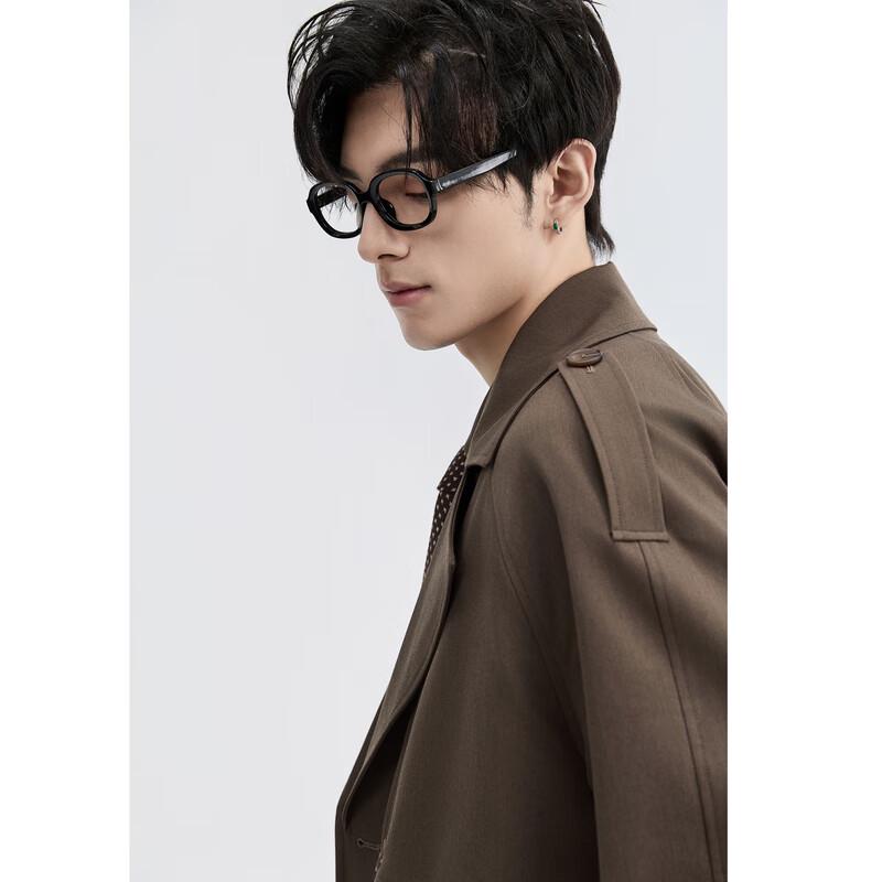 Men's British Style Double-Breasted Fall Trench Coat