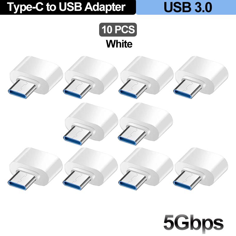 For Mobile Phone USB Female to Type C Male Adapter OTG 15.5CM Long Cable For Samsung S20 Huawei OTG Data Cable Converter