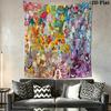 Abstract Art Tapestry Vibrant Wall Modern Decor Tapestry Fashion Print Wallmounted Homestay Soft Decoration Tapestry Soft Home Decor