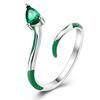 Real 925 Silver Feather Butterfly Flower Sun Moon Animal Design Open Rings Fit For Wedding Party Fine Jewelry