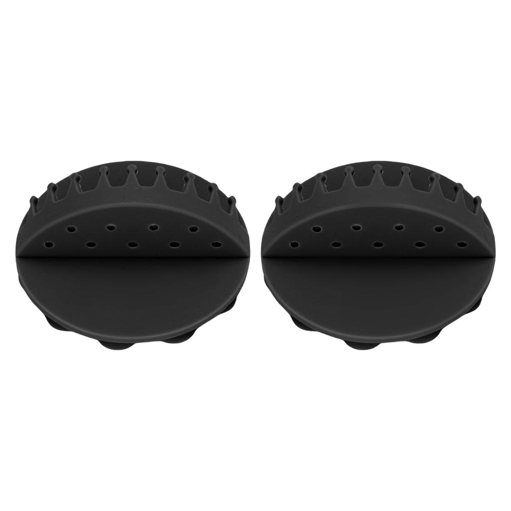 2 Pezzi Supporto a Parete Raccogli Capelli Potente Aspirazione Pulizia Facile Silicone Parete Doccia Raccogli Capelli per