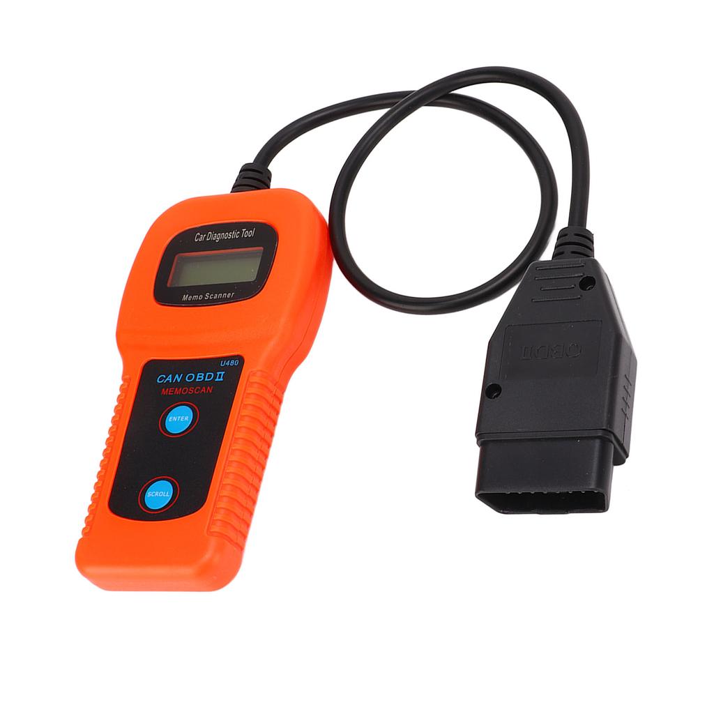 U480 Car OBD2 Diagnostic Scanner LCD Display 10?12V DC Universal Engine Code Reader Tool