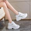 Fashion Comemore Inner Height Casual Women Sneakers Spring Autumn New Thick Bottom White Sports Daddy Shoes 7cm Chunky Heeled Tenis Shoe