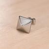 Vnox Cool Punk Triangle Stud Earrings for Men Jewelry, Anti Allergy Stainless Steel Geometric Ear Clip Accessory,1 Piece/ Pair