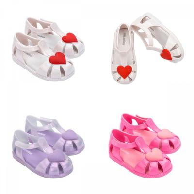 Mini Melissa Soft Scented Jelly Sandals Hip Heart Ballerina Baby Mskcg2tshb11