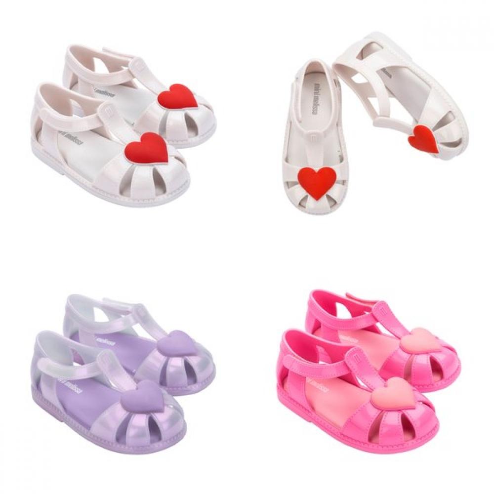 

Mini Melissa Soft Scented Jelly Sandals Hip Heart Ballerina Baby Mskcg2tshb11 purple/130