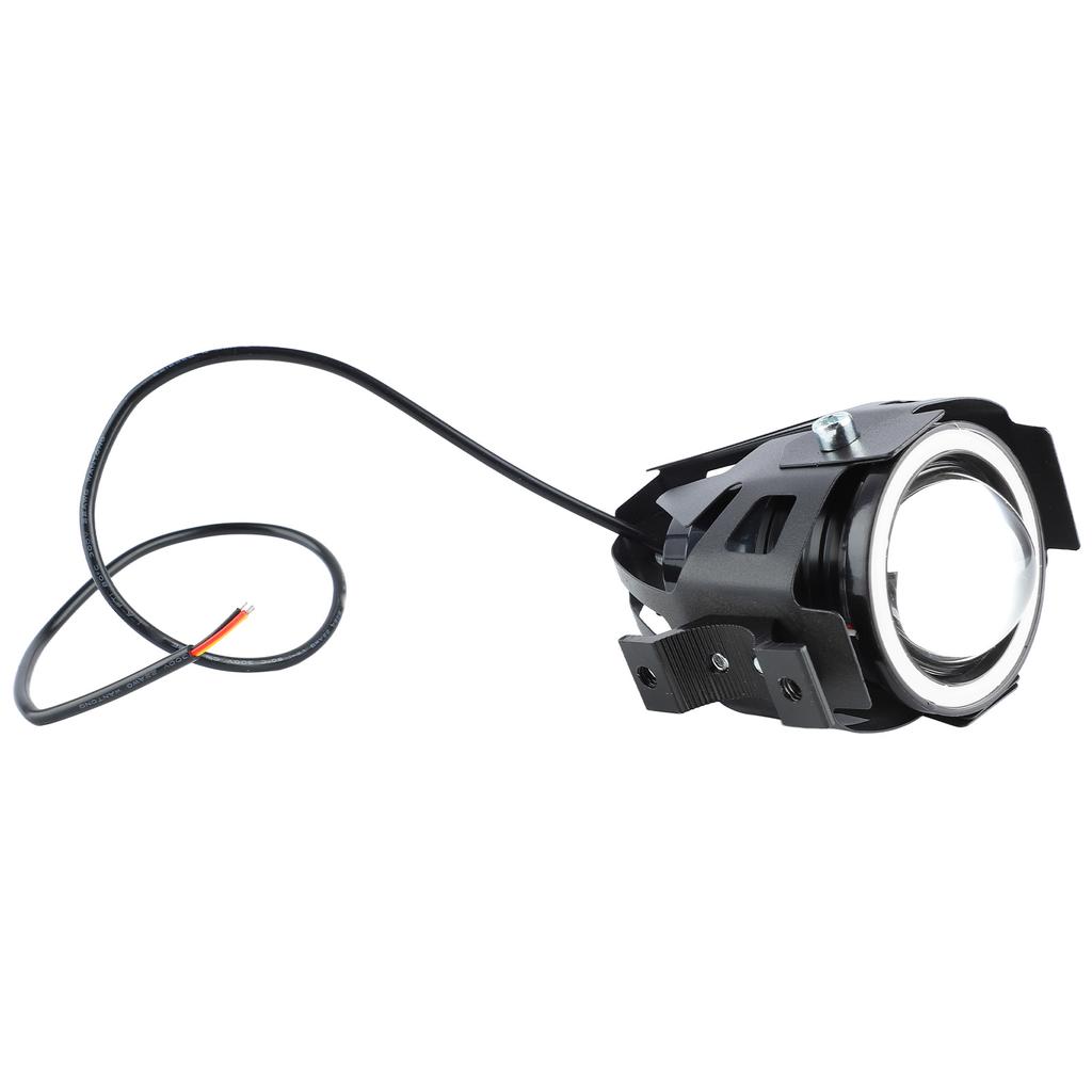 Motorcycle Headlight 4 Lighting Modes Unique Aperture 12 to 60V Shockproof Front LED Spotlights for