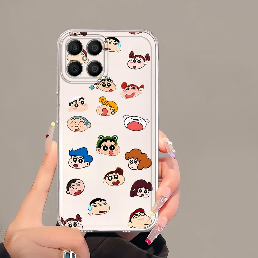 Crayon Shin Chan Pattern Soft Phone Cover Case for Honor X9a X9b X8b X8 X7b 90 Lite X8a