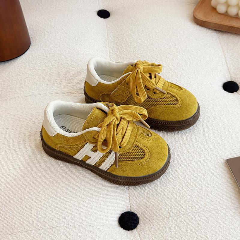 Spring children's German training shoes 2025 new girls' shoes Korean version of Forrest Gump shoes sports shoes boys casual shoes fashion
