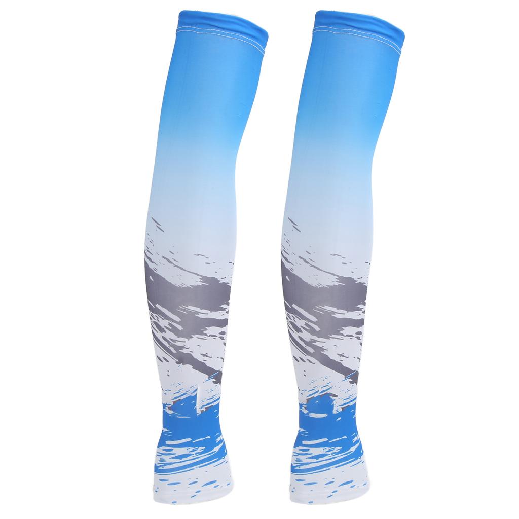 1 Pair Ice Silk Sves UV Sun   Lengthen Thin Brthable Quick Drying Cooling Arm Sves for   Sports