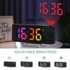 Projection Alarm Clock Mains and Battery Operated Digital Clock Brightness Adjustable Projection Digital Alarm Clock for Bedroom