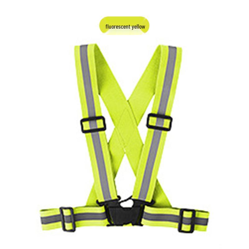 High Visibility Reflective Elastic Safety Vest with Shoulder Strap