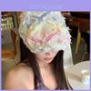 Trendy Colorful Fringed Beret Hat For Women With Wide Brim And Adjustable Size