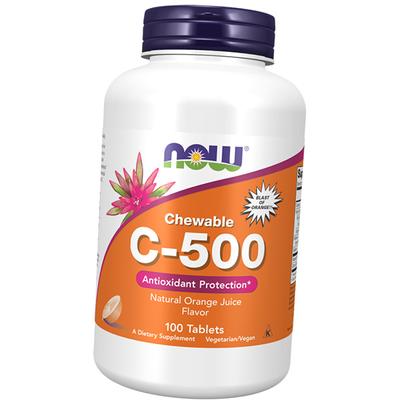 Βιταμίνη C μασώμενη, C-500 Chewable, 100 ταμπλέτες Πορτοκάλι (36128194)