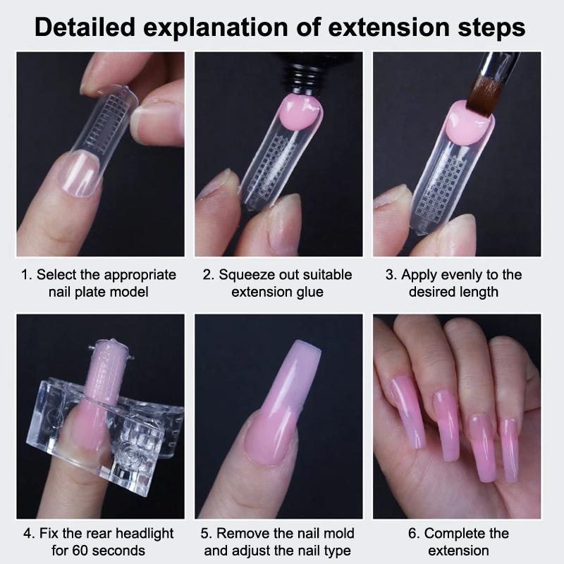 140Pcs/Box Curved Stiletto 3D Eagle Claw Nail Dual Forms For Poly Nail Gel Extension Of Hawk Sculptural Nails Full Cover Molds