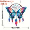 1PCS Acrylic Dream Pendant Catcher Hanging Ornament Waterproof Design Home Decor Butterfly Hummingbird Art Gift Idea Decoration